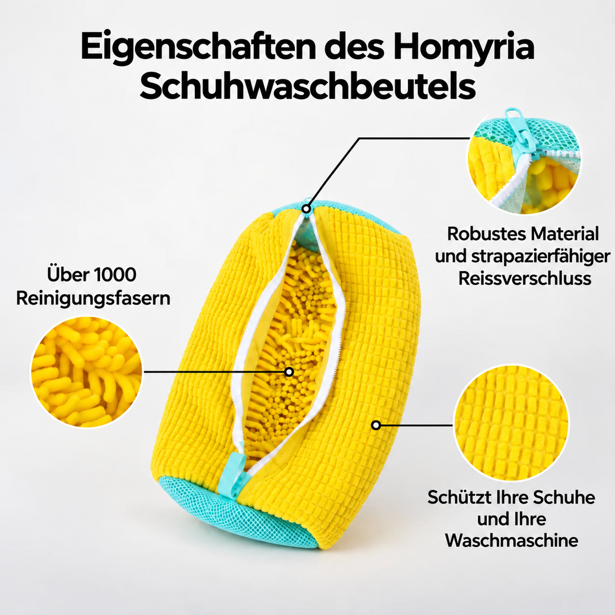 Homyria Schuhwaschbeutel