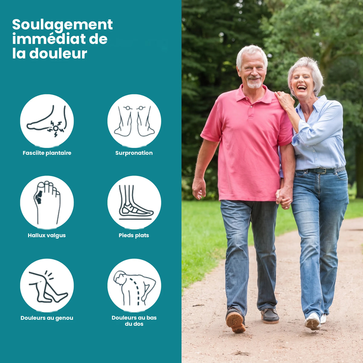 Soulagement immédiat de la douleur