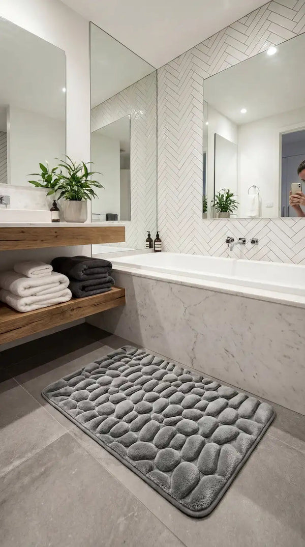 Tapis de bain galet