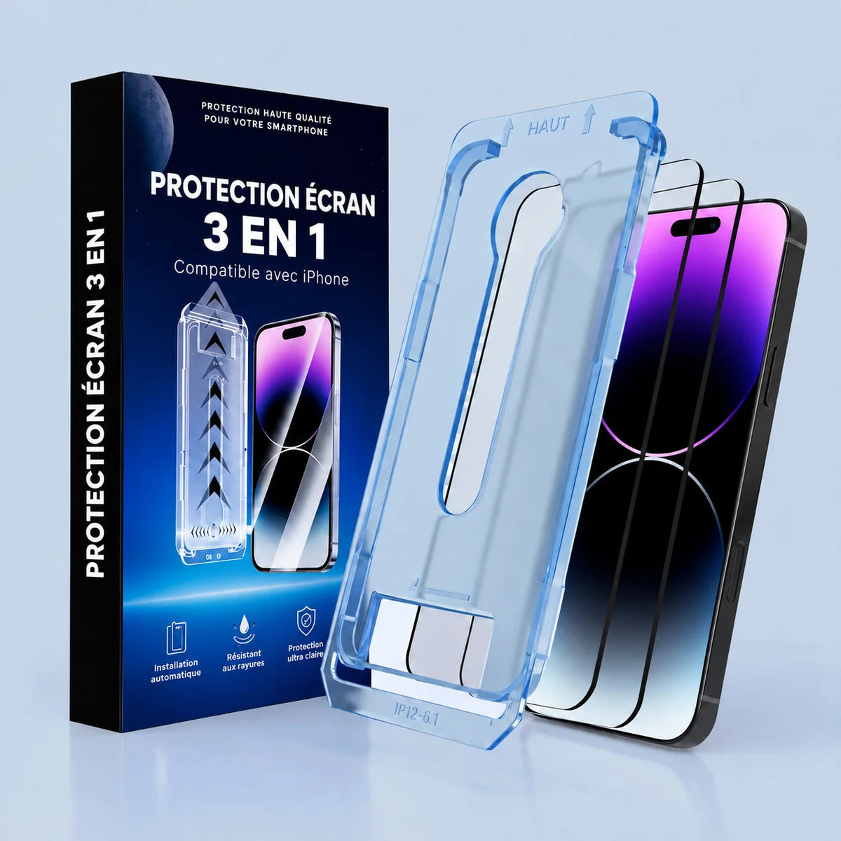 Protection d’écran 3 en 1 Homyria
