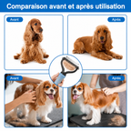 Outil de démêlage professionnel pour chiens et chats – Doux, efficace et pour une maison sans poils HappyPets