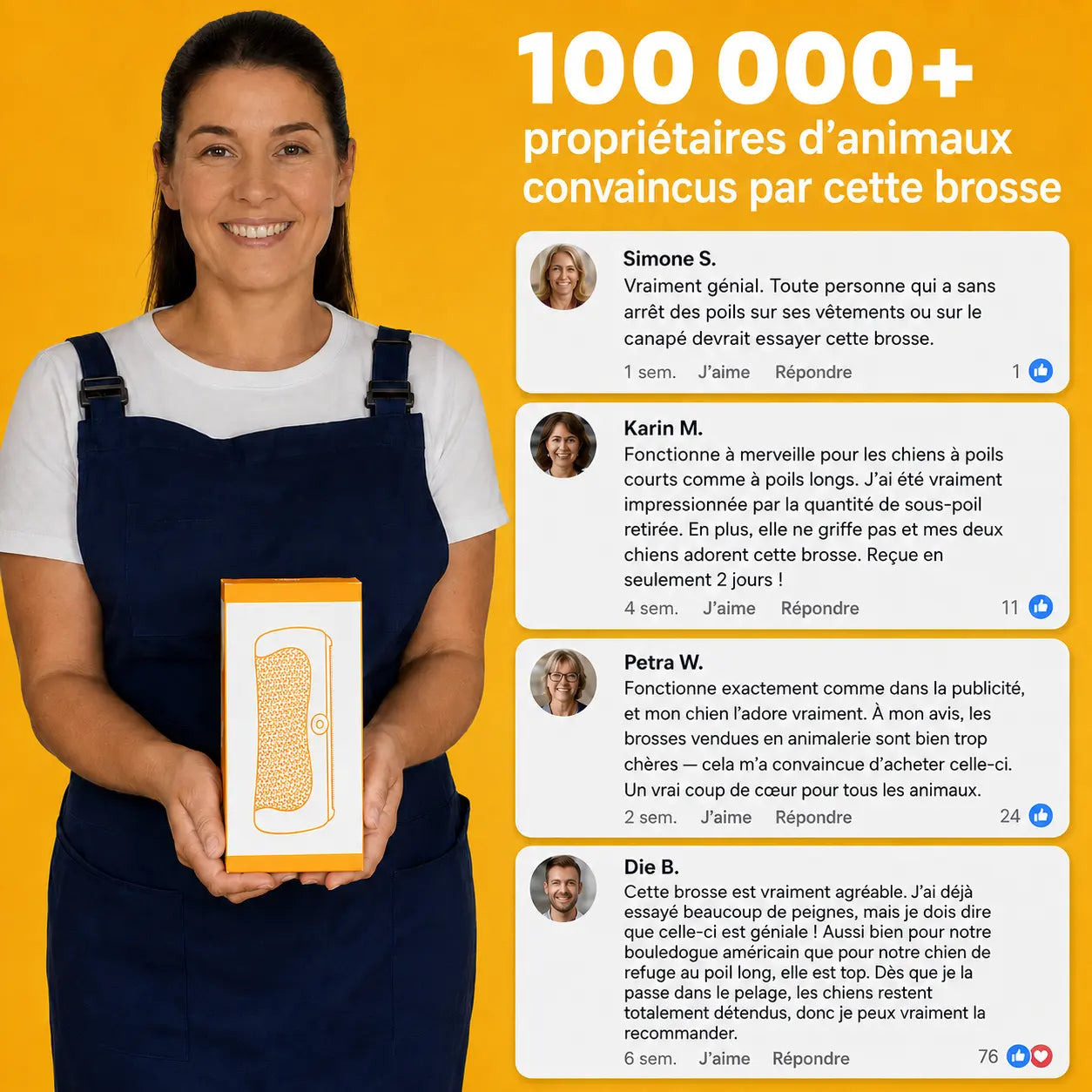 Brosse anti-poils pour animaux - Notre produit phare Homyria
