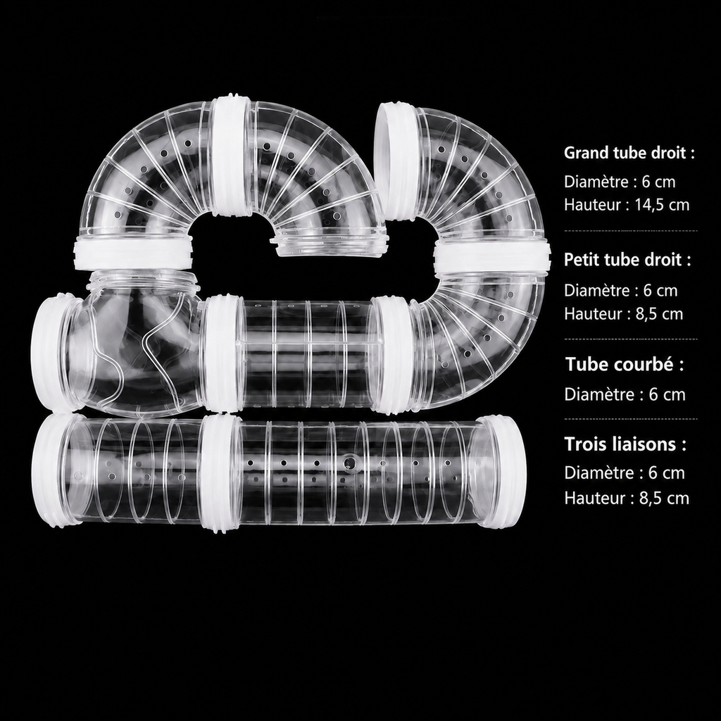 Tunnel pour hamster HappyPets