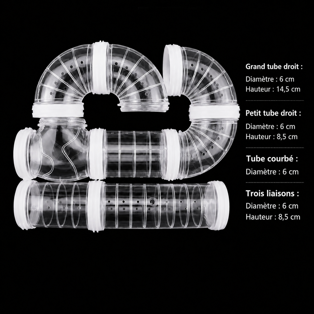 Tunnel pour hamster HappyPets