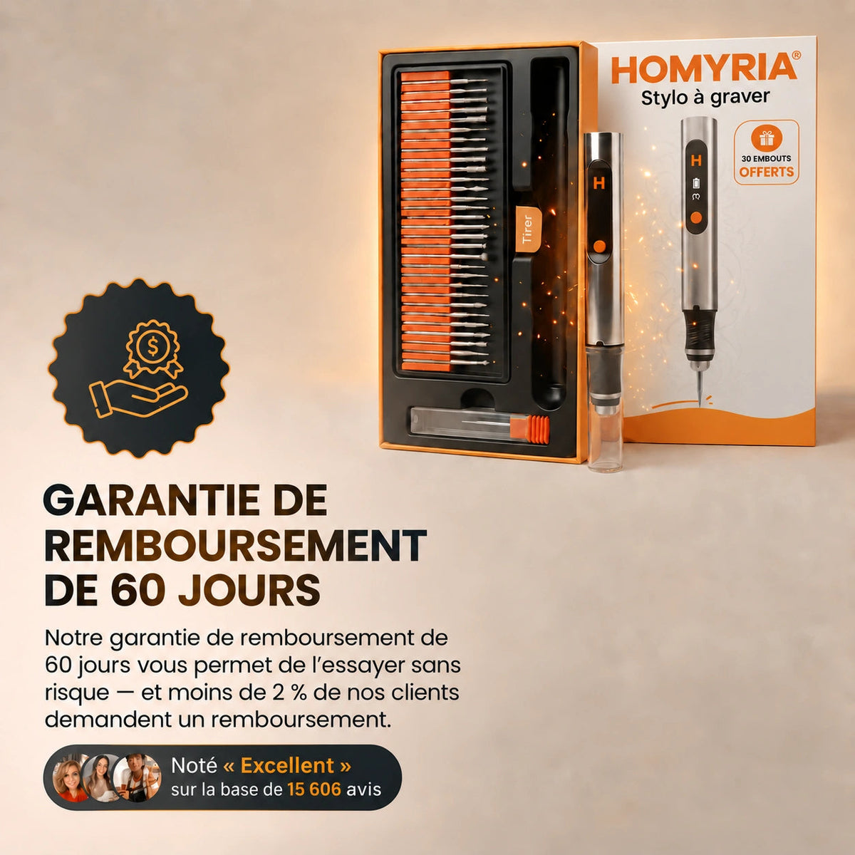Stylo à graver Homyria