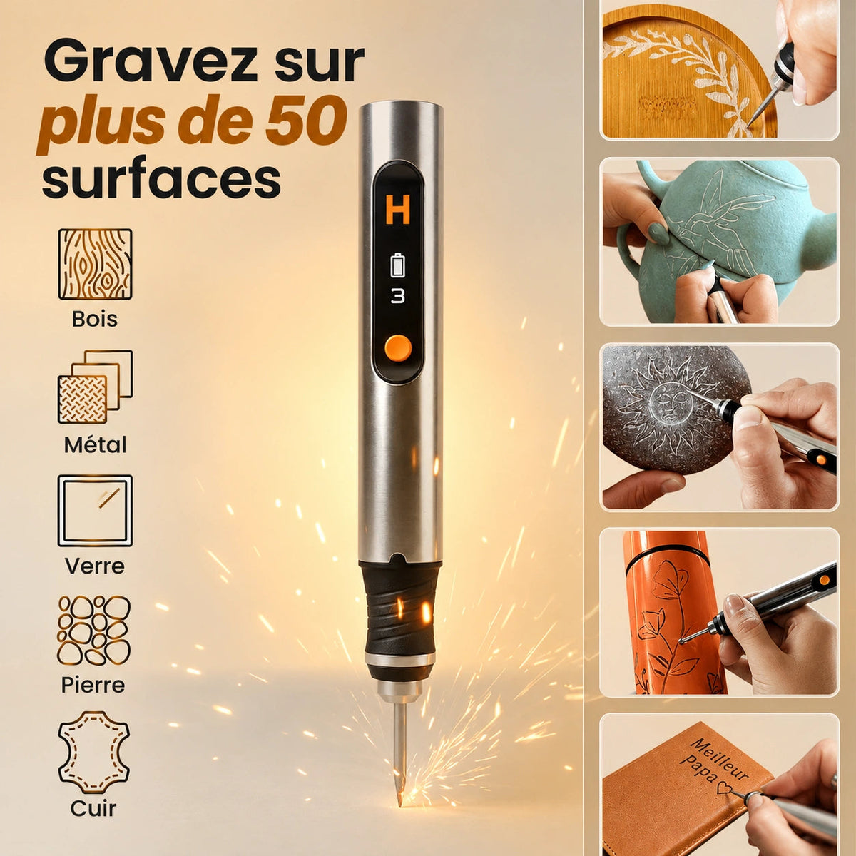 Stylo à graver Homyria