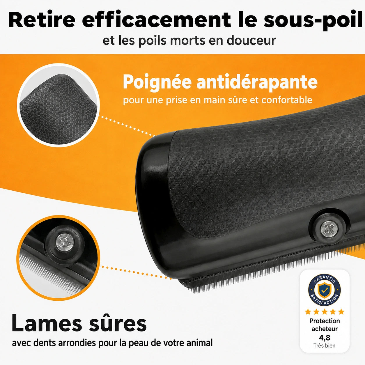 Brosse anti-poils pour animaux - Notre produit phare Homyria