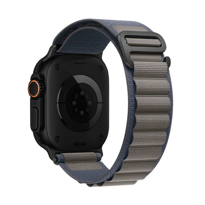 Bracelet nylon sportif Homyria — couleur Bleu, finition Noir