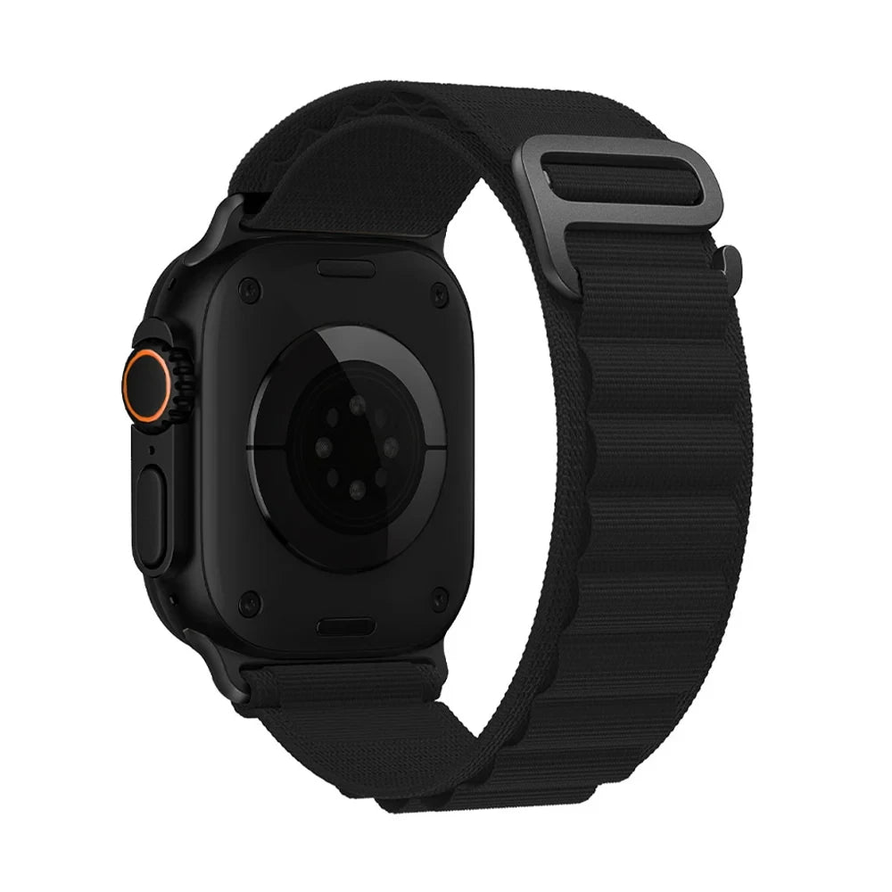Bracelet nylon sportif Homyria — couleur Noir, finition Noir