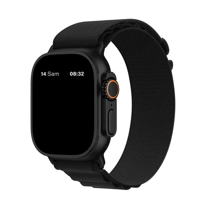 Bracelet nylon sportif Homyria — couleur Noir, finition Noir