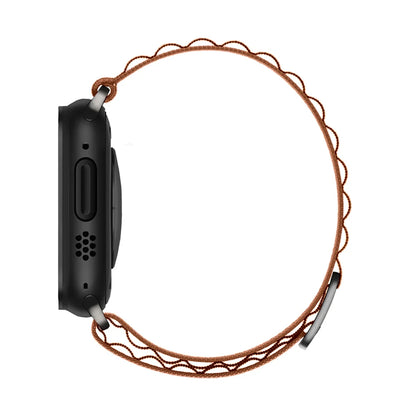 Bracelet nylon sportif Homyria — couleur Terracotta, finition Noir