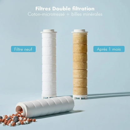 Douchette EcoPression anti-calcaire Homyria — filtres double filtration