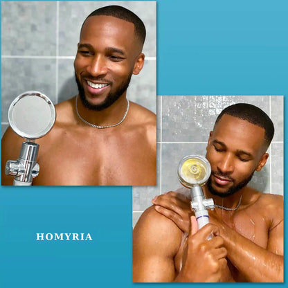 Douchette EcoPression anti-calcaire Homyria — sous la douche