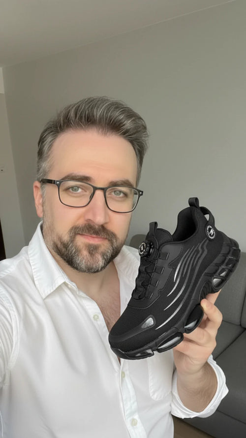 Client avec ses chaussures de sécurité Homyria