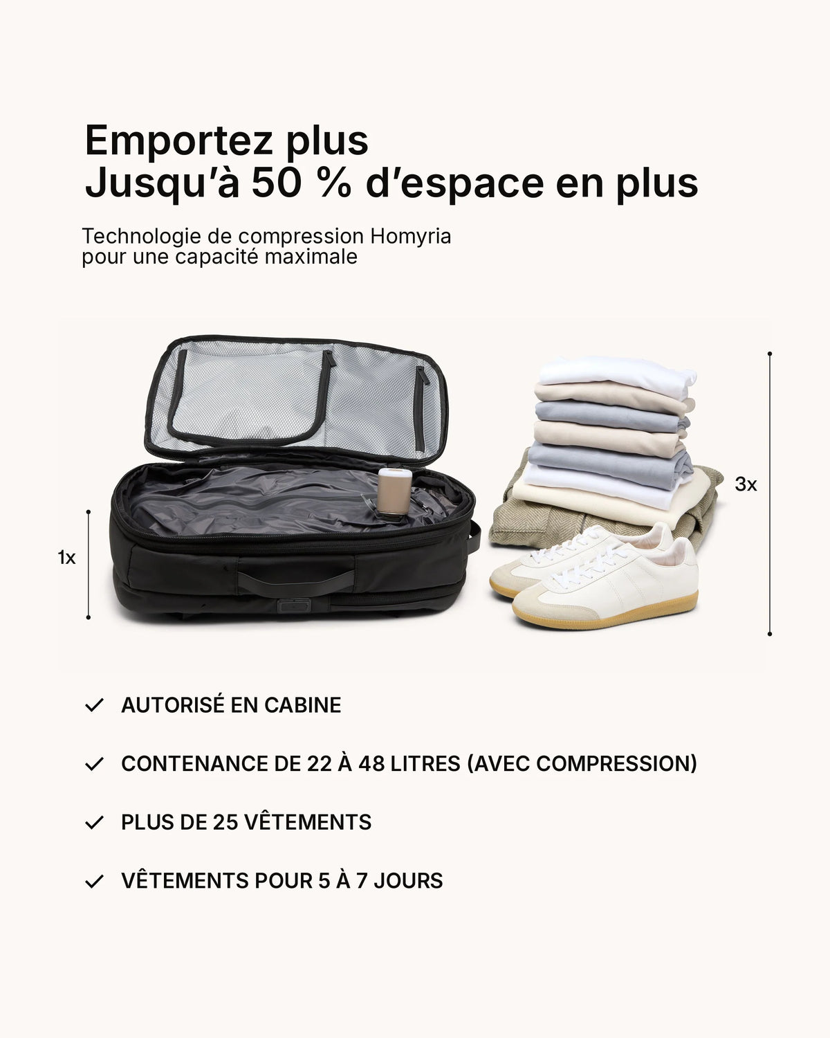 Sac à dos sous vide Homyria – vue 6