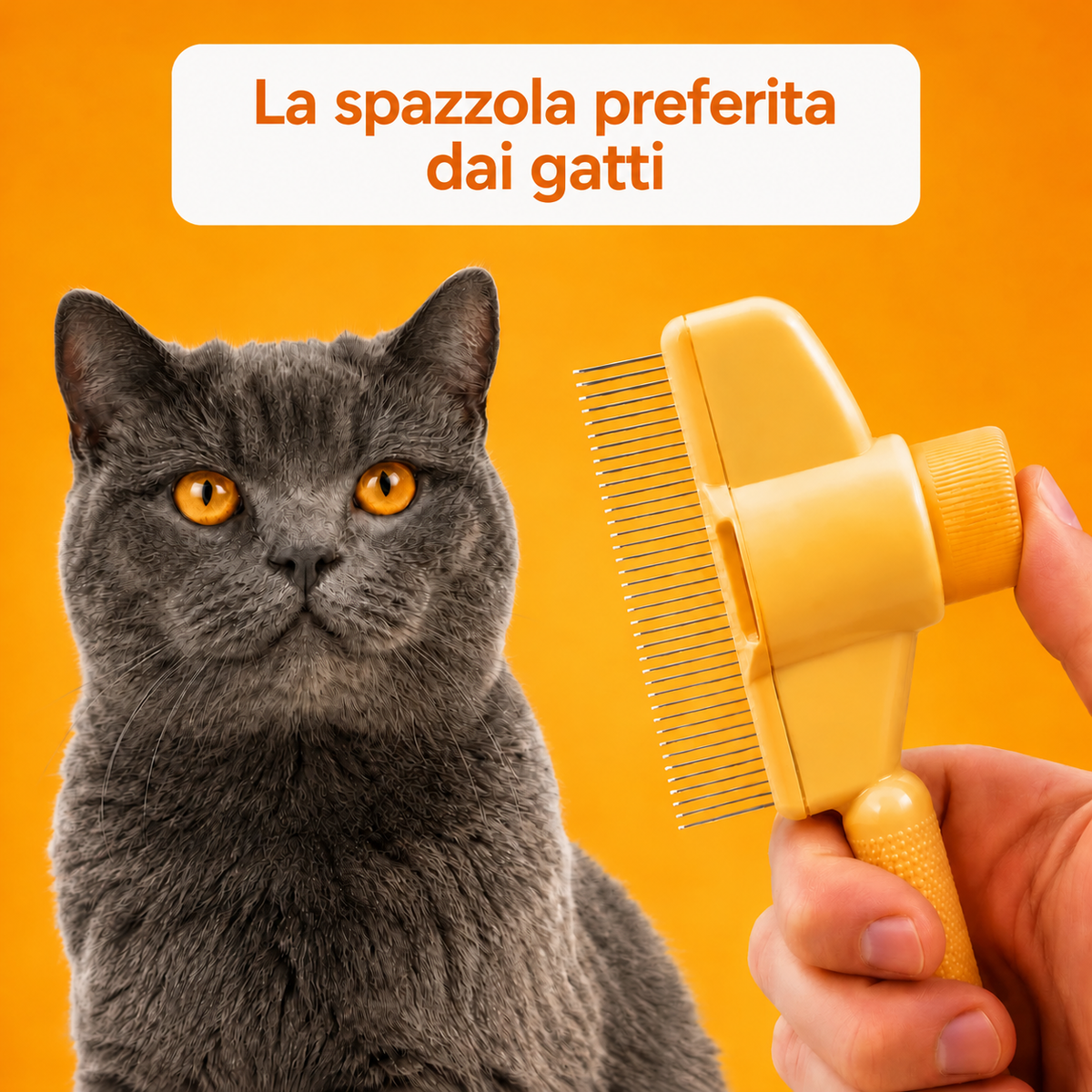 Spazzola Homyria per il sottopelo dei gatti