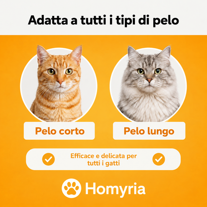 Spazzola Homyria per il sottopelo dei gatti