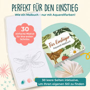 Malbuch mit 30 Motiven und 30 leeren Seiten