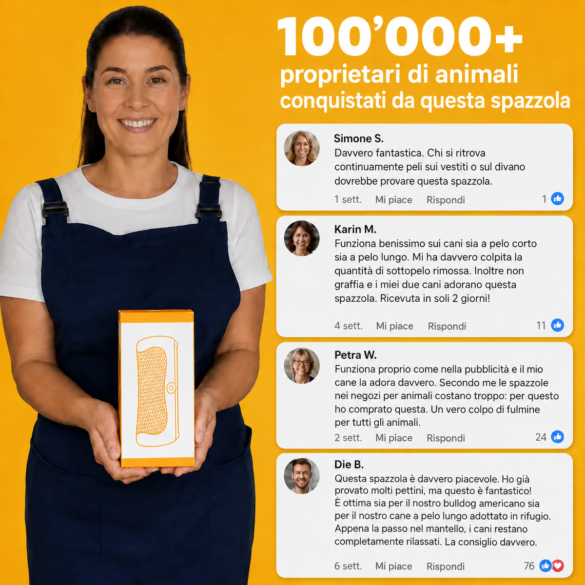 Spazzola per il sottopelo Homyria
