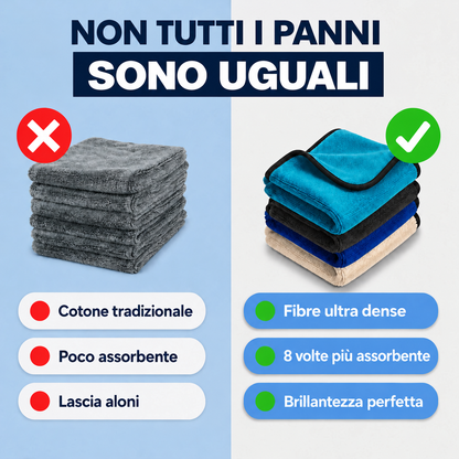 Confronto tra panni tradizionali e panni Homyria
