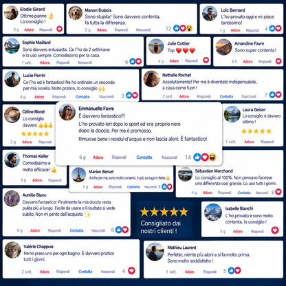 Raccolta di commenti dei clienti sul panno Homyria