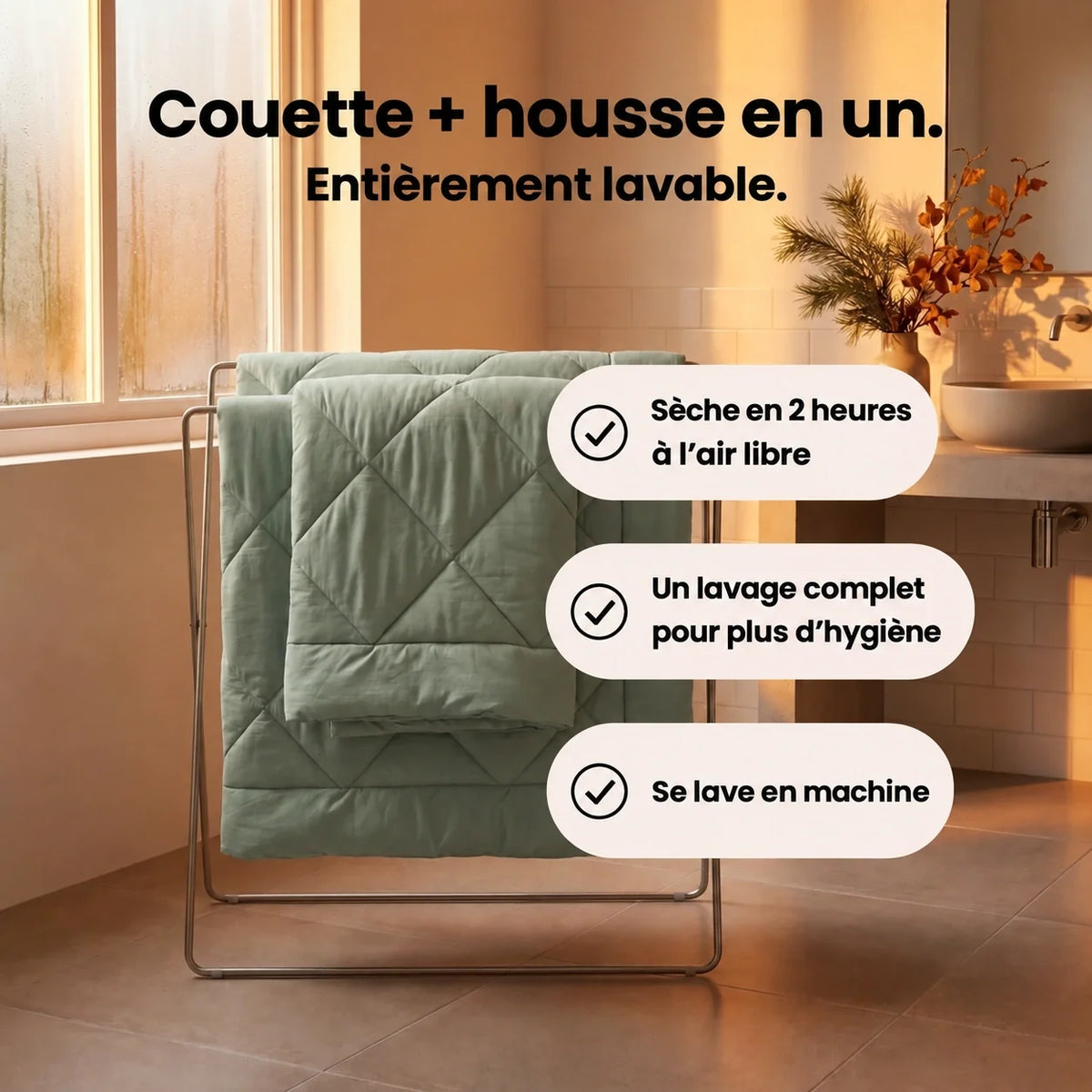 Couette 2 en 1 Homyria – Confort, entretien et avis clients