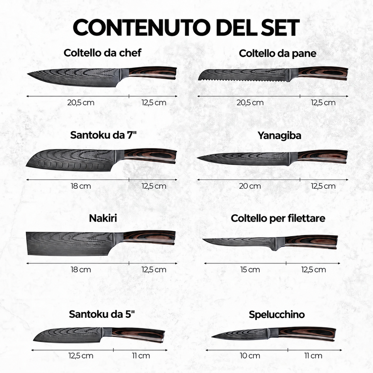 Set di coltelli Homyria