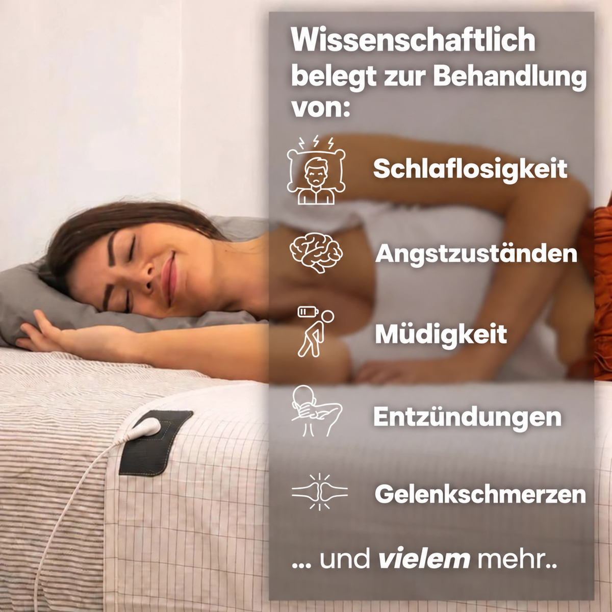 Übersicht der auf der Produktseite genannten Vorteile