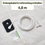 4,8 m langes Erdungskabel im Lieferumfang