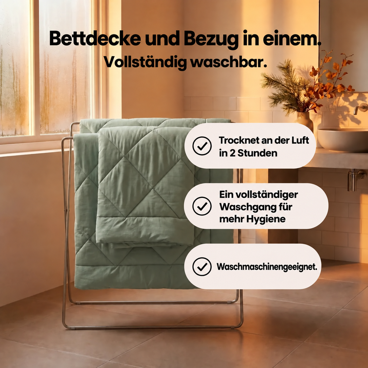 2-in-1-Bettdecke Homyria – Komfort, Pflege und Kundenbewertungen