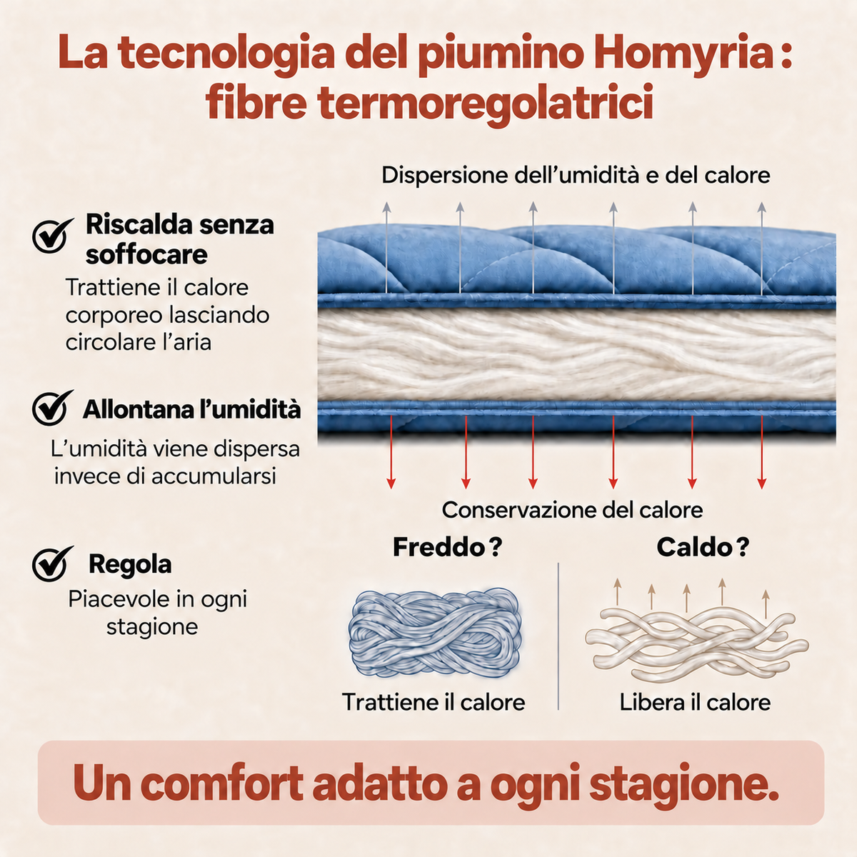 Piumino 2 in 1 Homyria – Comfort, manutenzione e recensioni dei clienti