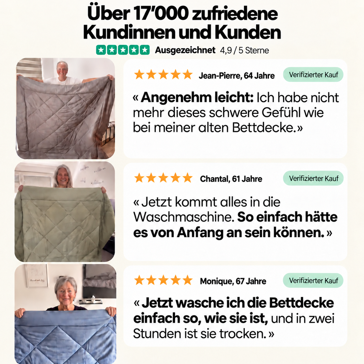 2-in-1-Bettdecke Homyria – Komfort, Pflege und Kundenbewertungen