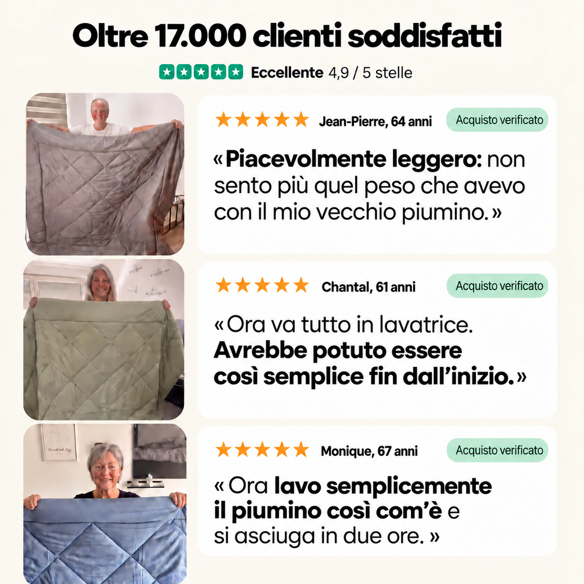 Piumino 2 in 1 Homyria – Comfort, manutenzione e recensioni dei clienti