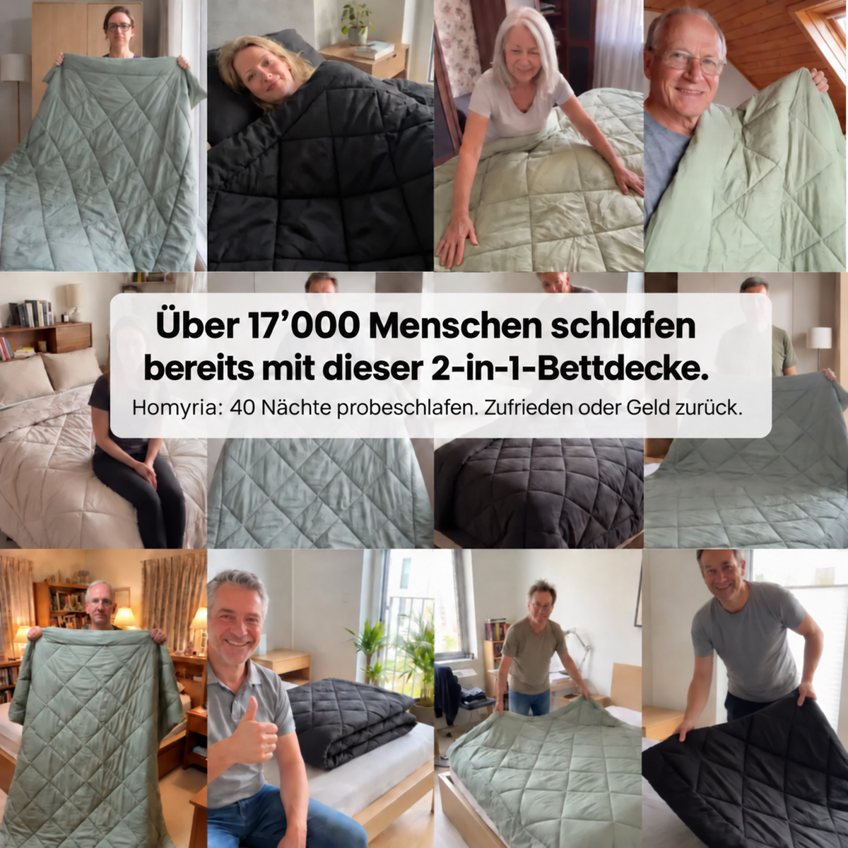 2-in-1-Bettdecke Homyria – Komfort, Pflege und Kundenbewertungen
