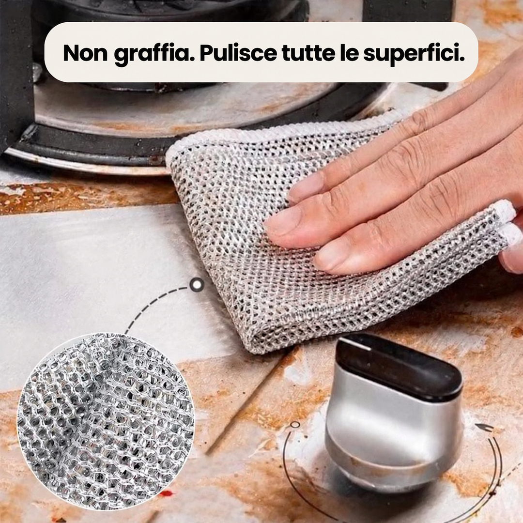 Homyria pulisce le superfici senza graffiarle