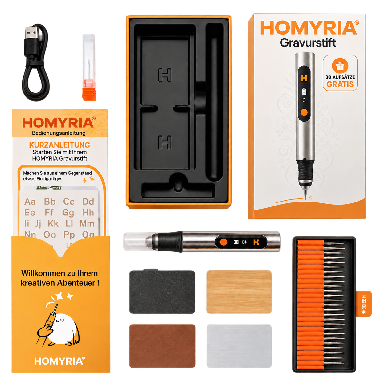 Homyria Gravurstift und Zubehör