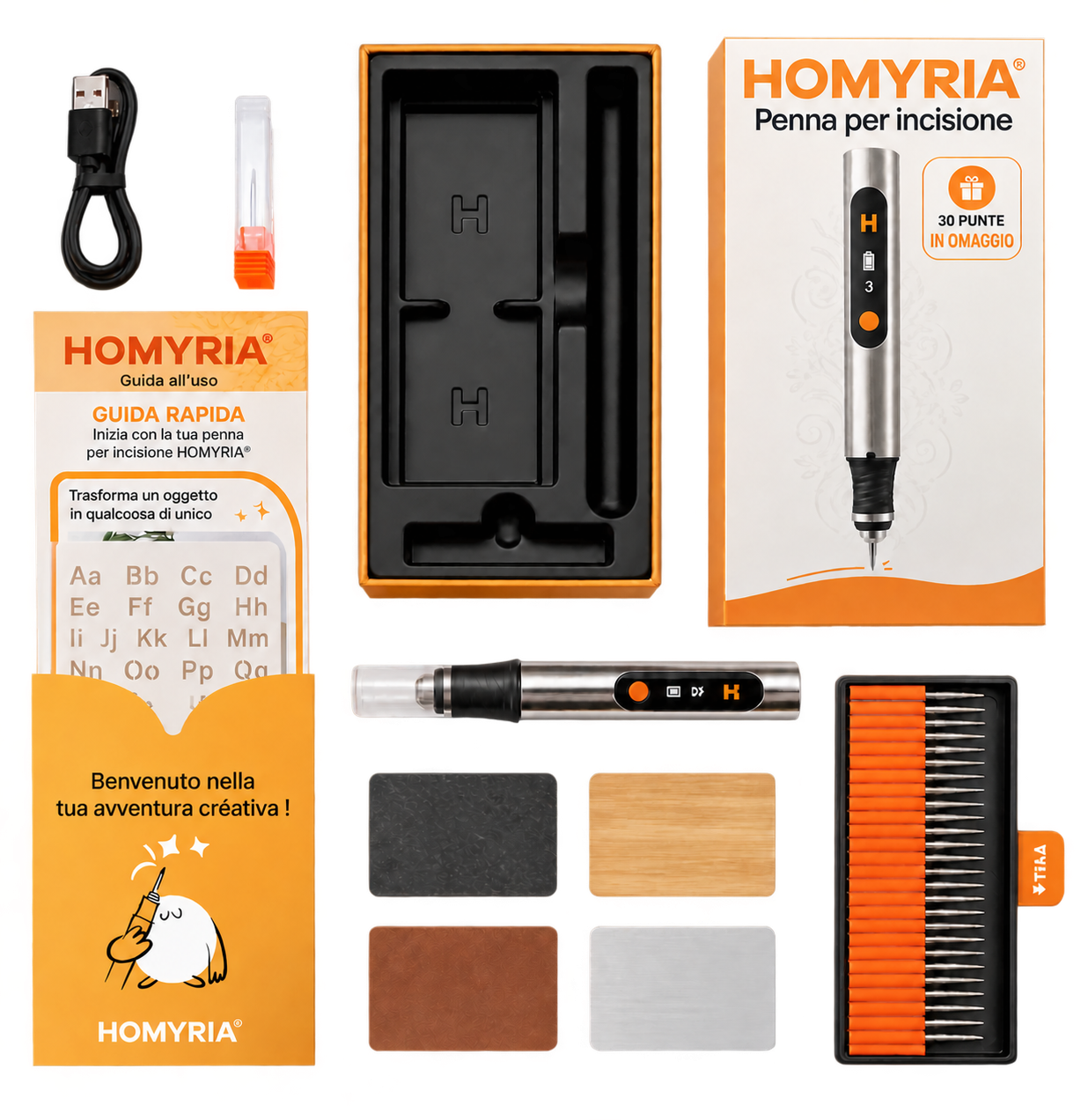 Penna per incisione Homyria e accessori