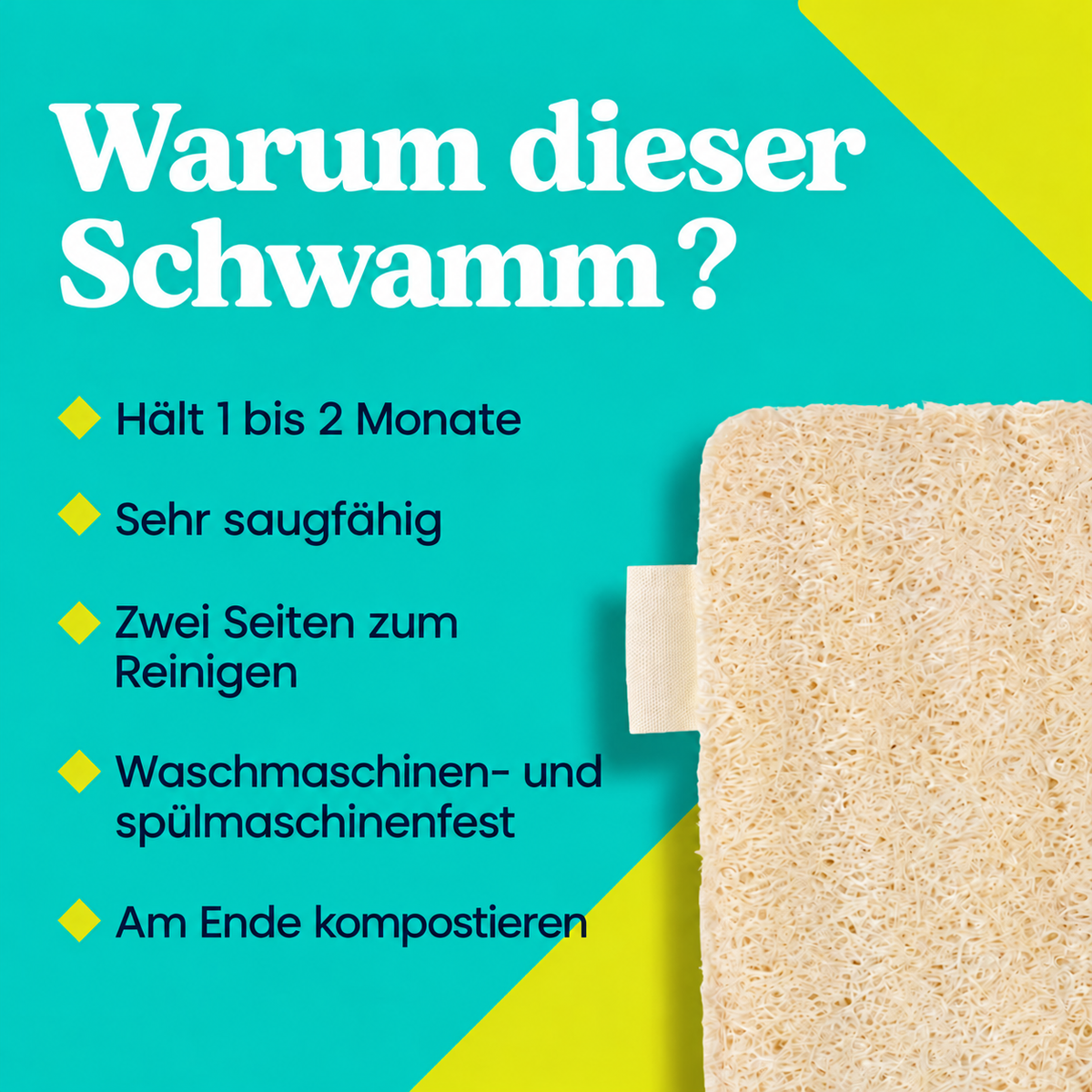 Vorteile des Homyria-Schwamms