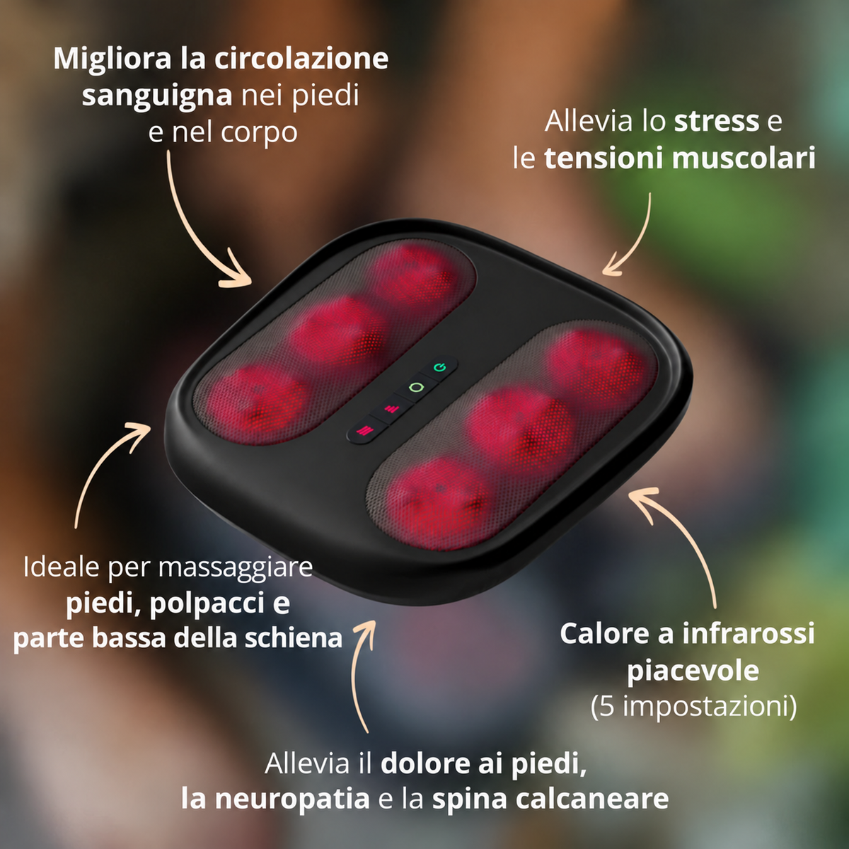 Le funzioni del massaggiatore