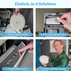 So verwenden Sie die Reinigungsblätter für den Geschirrspüler