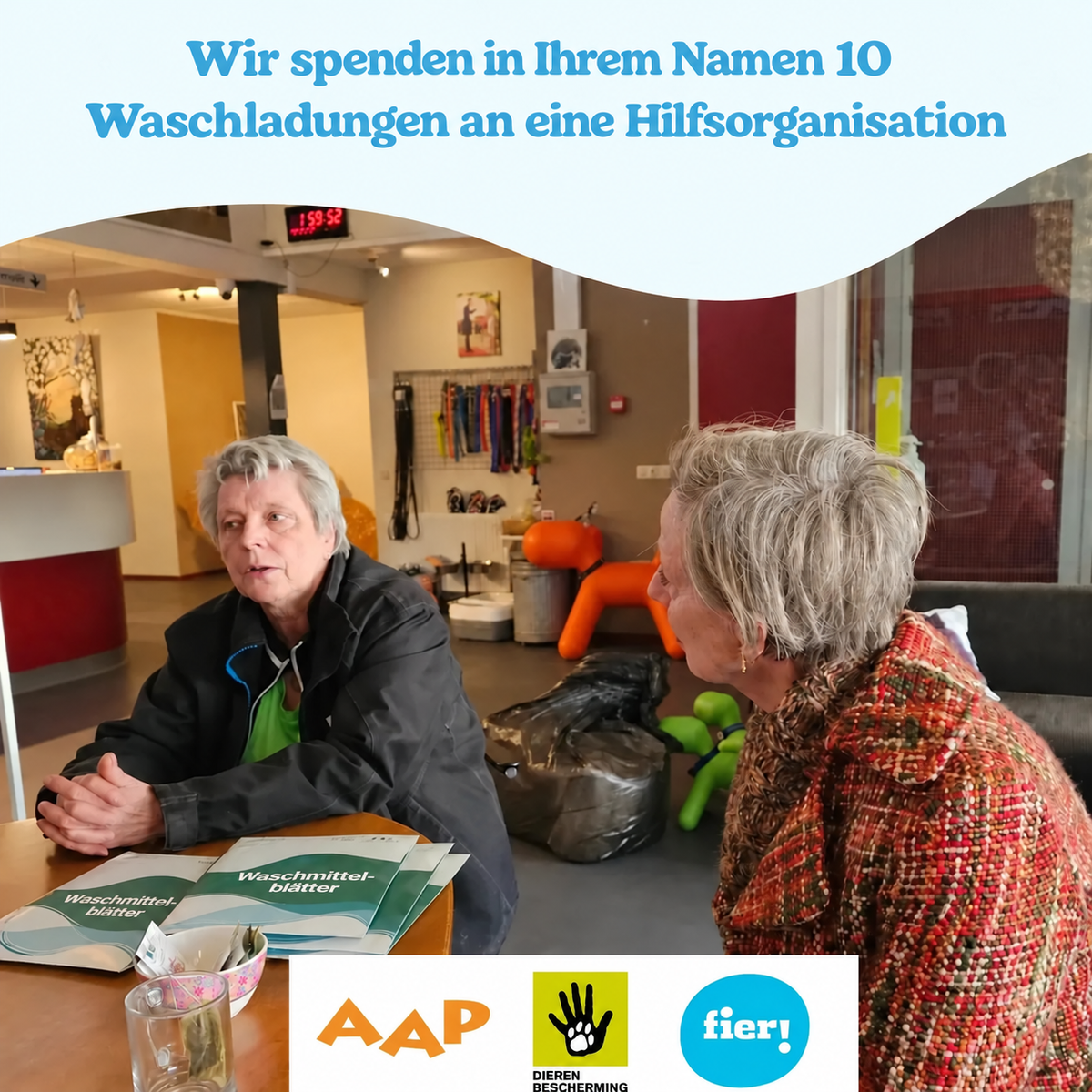 Spenden an Hilfsorganisationen