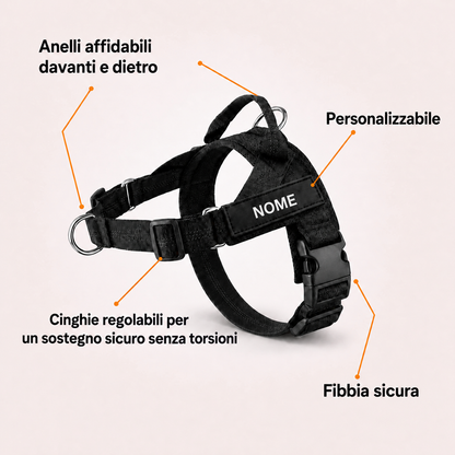 Pettorina anti-tiro Homyria – comfort, agganci e utilizzo