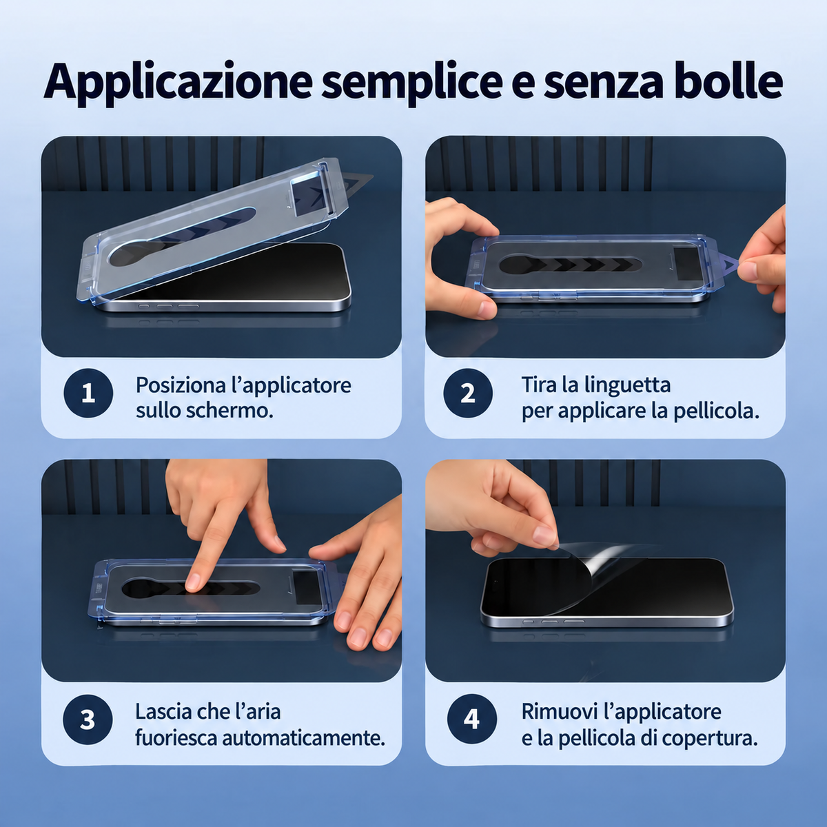 Protezione schermo 3 in 1 Homyria