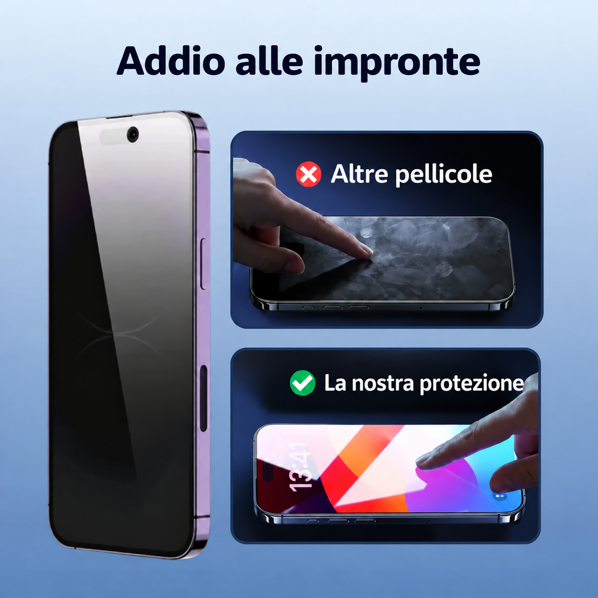 Protezione schermo 3 in 1 Homyria