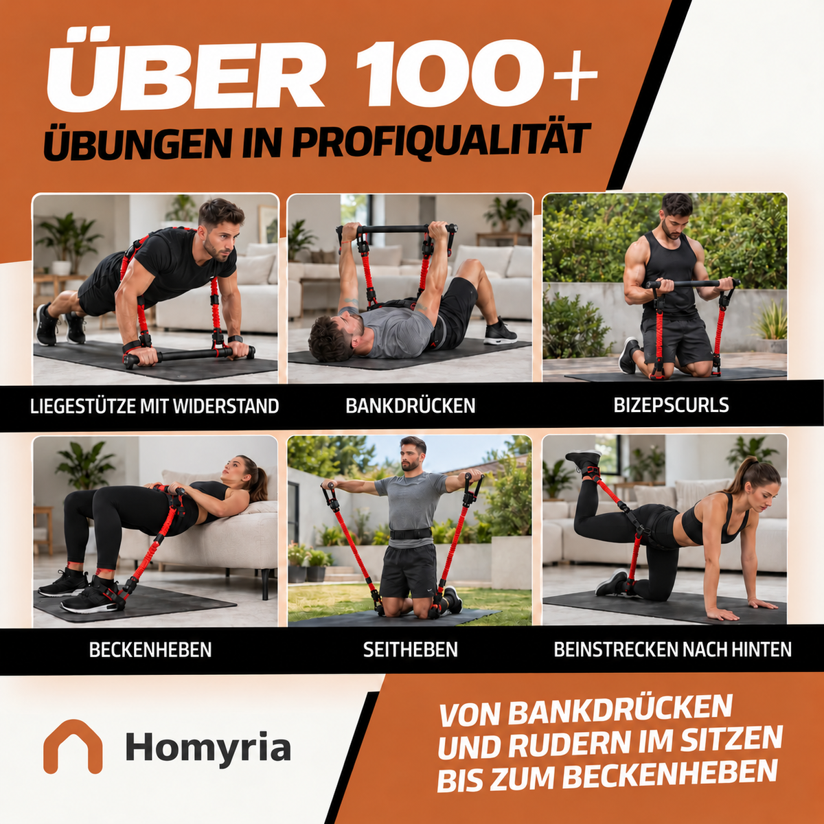 Tragbares Krafttrainingsset Homyria