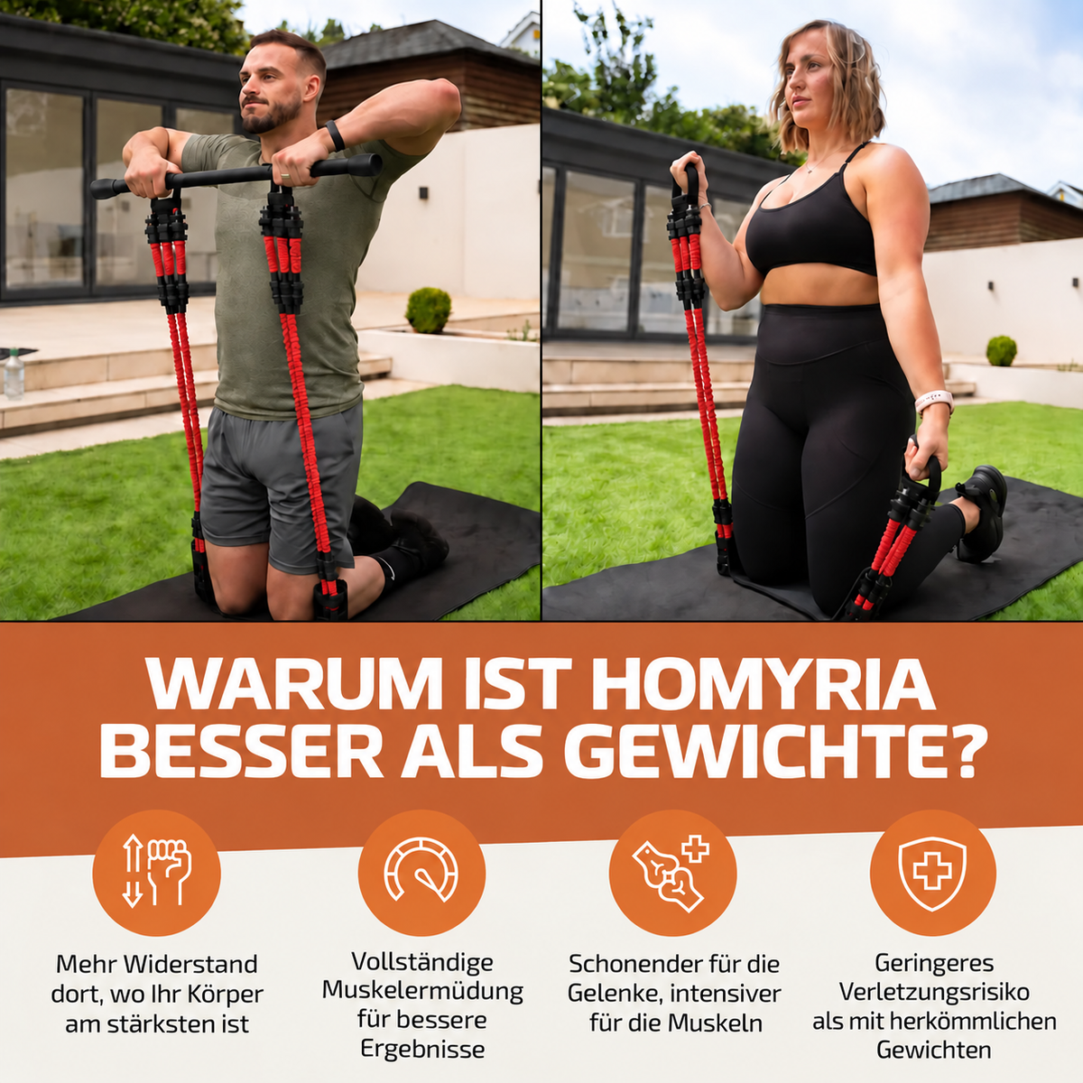 Tragbares Krafttrainingsset Homyria