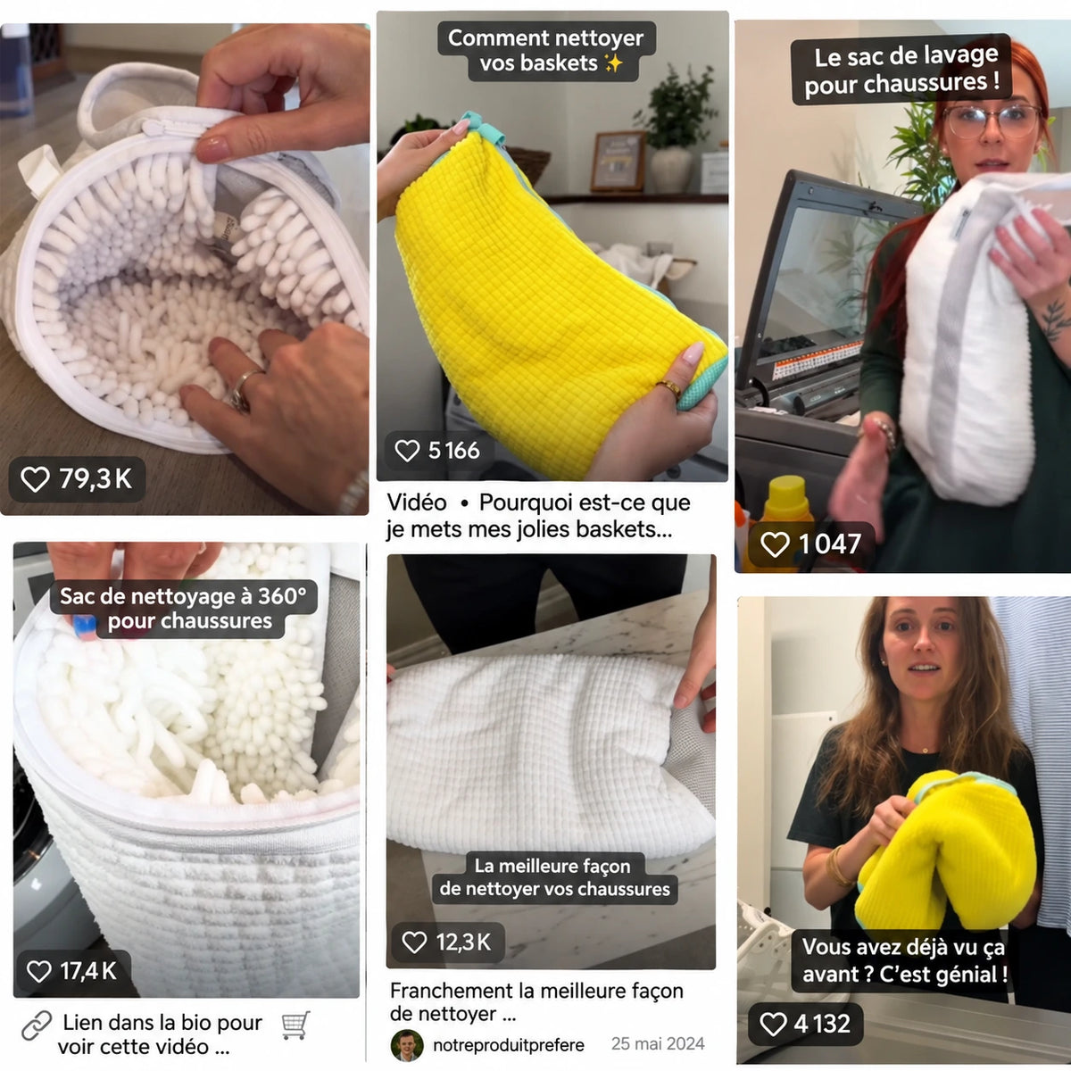 Sac de lavage pour chaussures Homyria