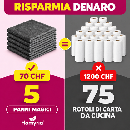 Panno magico in microfibra Homyria (set da 5)
