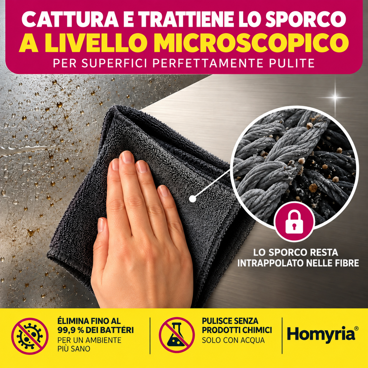 Panno magico in microfibra Homyria