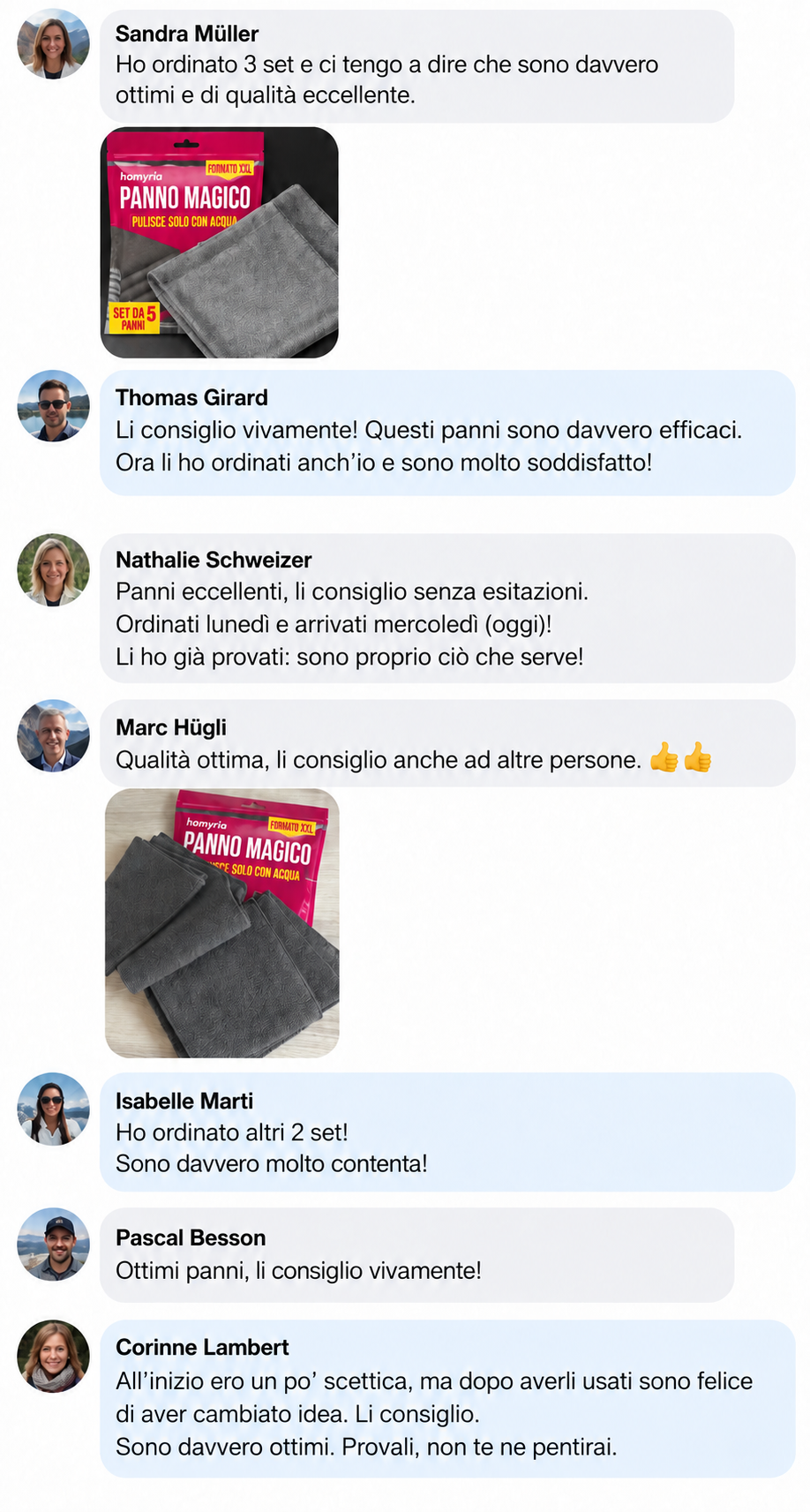 Recensioni del panno magico Homyria